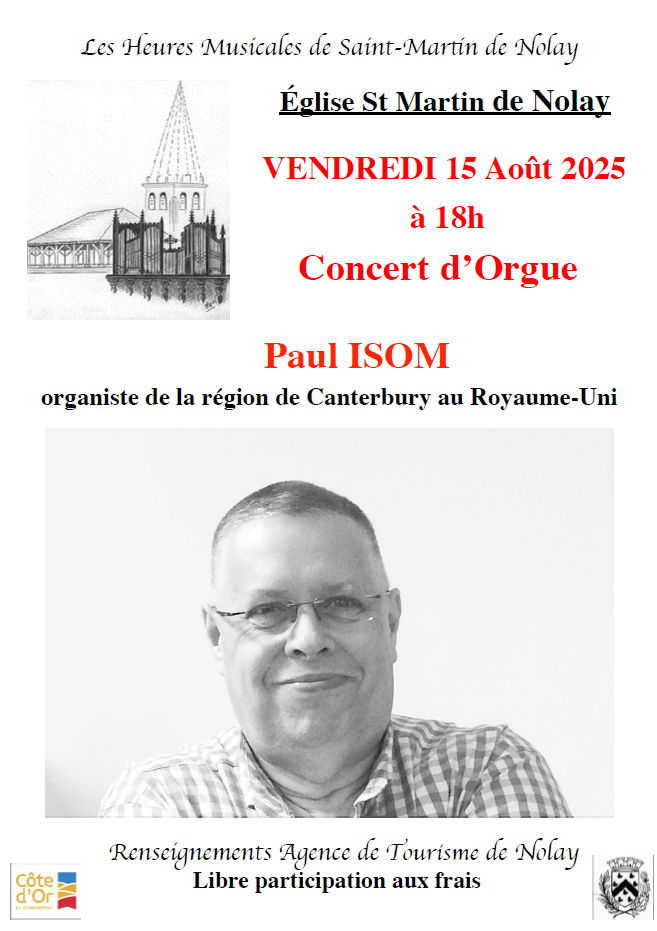 concert orgue paul ISOM nolay
